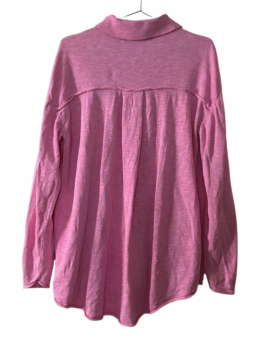 Free People Beach Oversized Linen Blend Button Up Tunic - Picture 3 of 5